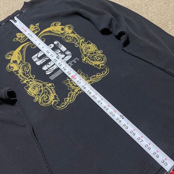 Sean John Y2K Grunge Hip Hop Thermal Long Sleeve Shirt XL - Picture 4 of 6